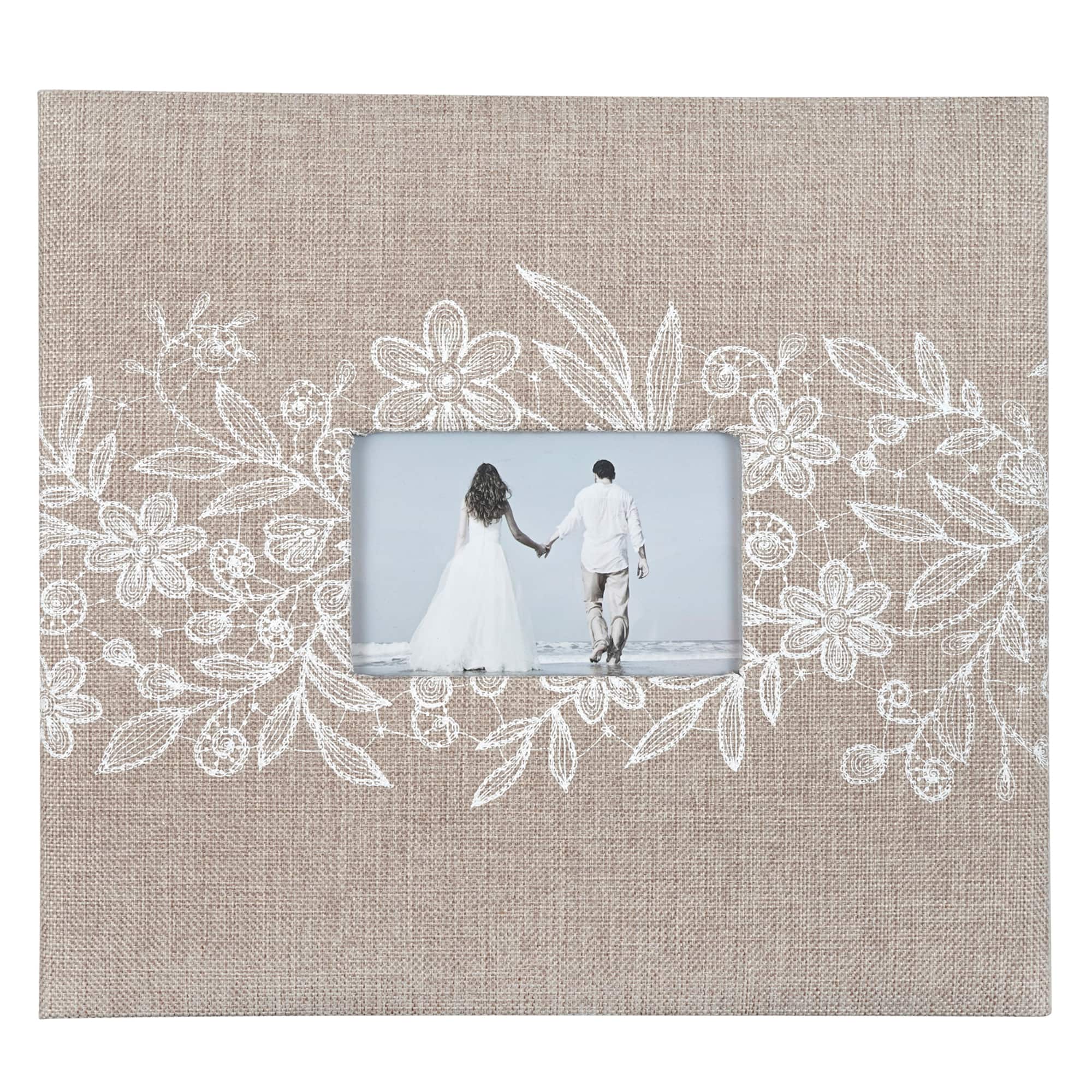 6 Pack: Floral Burlap Scrapbook Album by Recollections™